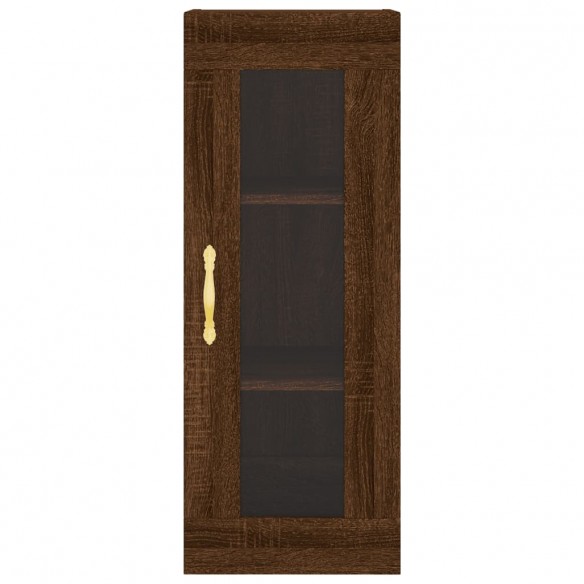 Armoire murale chêne marron 34,5x34x90 cm