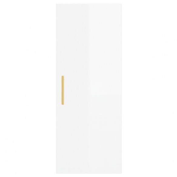 Armoire murale blanc brillant 34,5x34x90 cm