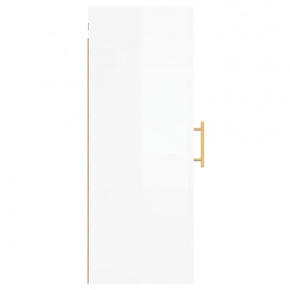 Armoire murale blanc brillant 34,5x34x90 cm