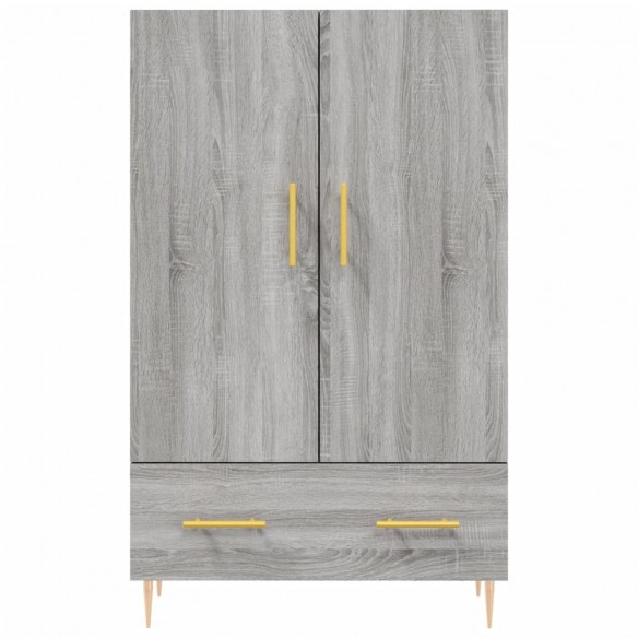 Buffet haut sonoma gris 69,5x31x115 cm bois d'ingénierie