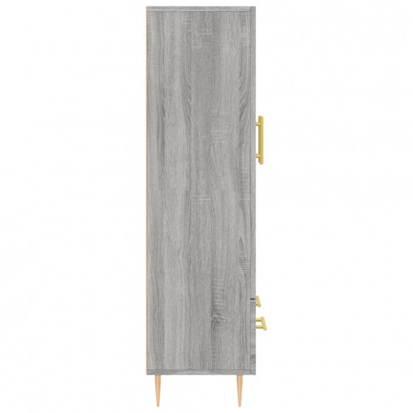 Buffet haut sonoma gris 69,5x31x115 cm bois d'ingénierie