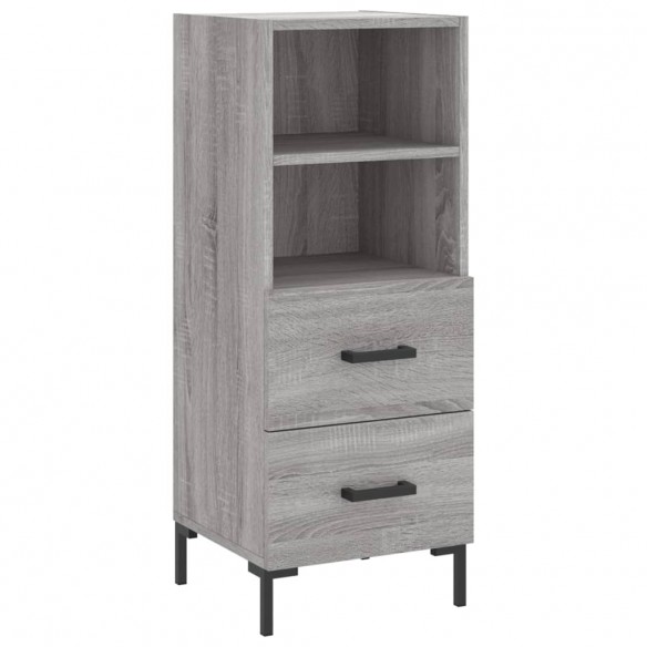 Buffet haut Sonoma gris 34,5x34x180 cm Bois d'ingénierie