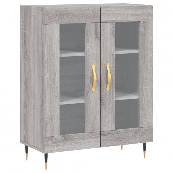 Buffet haut Sonoma gris 69,5x34x180 cm Bois d'ingénierie