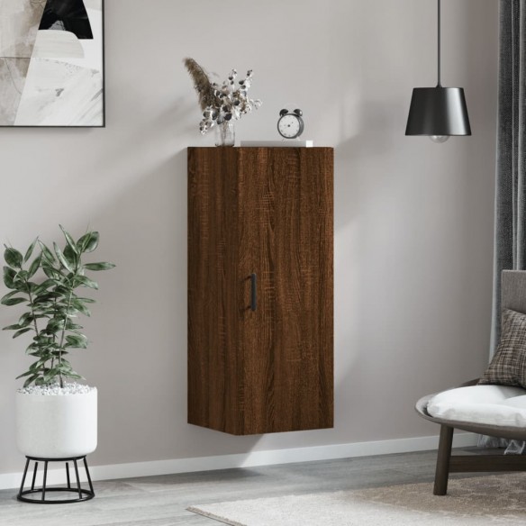 Armoire murale chêne marron 34,5x34x90 cm