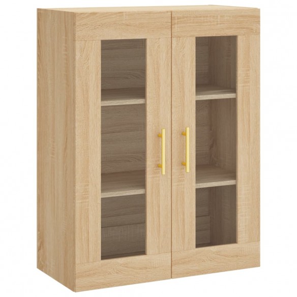 Buffet haut Chêne sonoma 69,5x34x180 cm Bois d'ingénierie