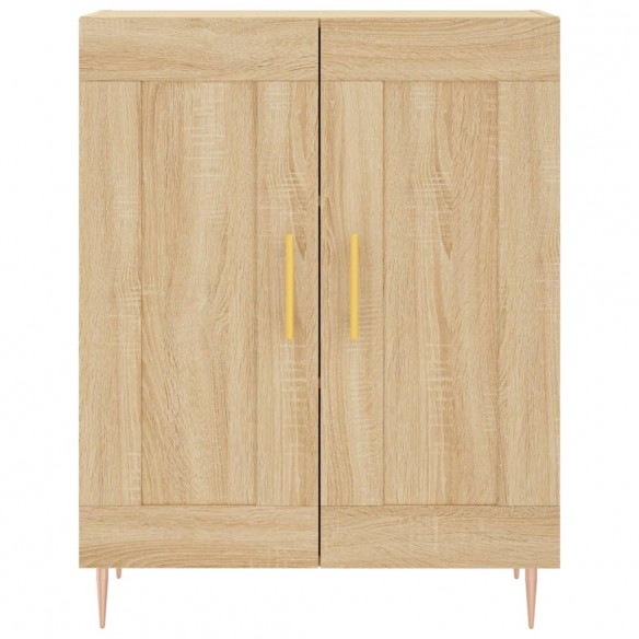 Buffet haut Chêne sonoma 69,5x34x180 cm Bois d'ingénierie