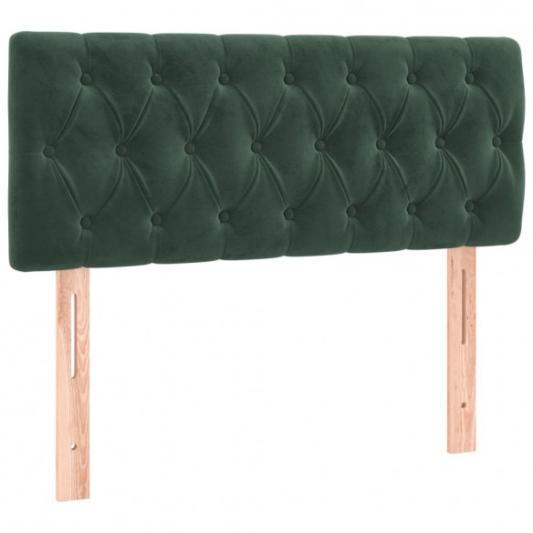 Tête de lit Vert foncé 100x7x78/88 cm Velours