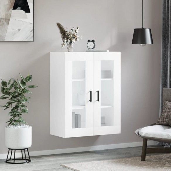 Armoire murale blanc 69,5x34x90 cm