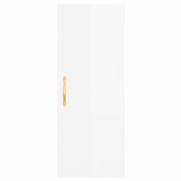 Armoire murale blanc brillant 34,5x34x90 cm