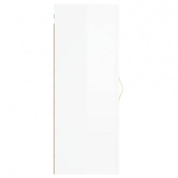 Armoire murale blanc brillant 34,5x34x90 cm