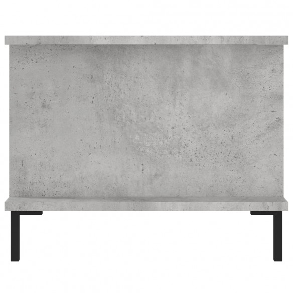 Table basse gris béton 90x50x40 cm bois d'ingénierie