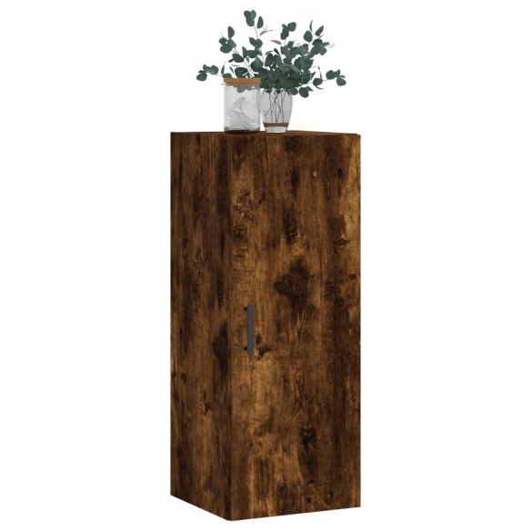 Armoire murale chêne fumé 34,5x34x90 cm