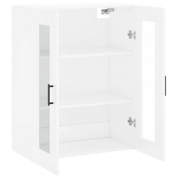 Armoire murale blanc brillant 69,5x34x90 cm