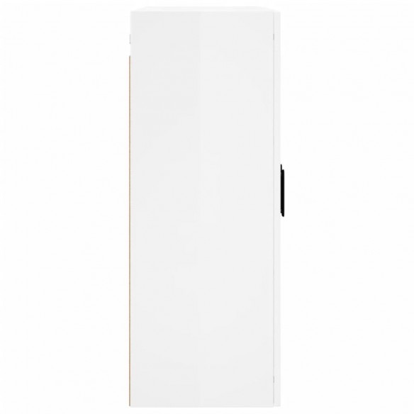 Armoire murale blanc brillant 69,5x34x90 cm