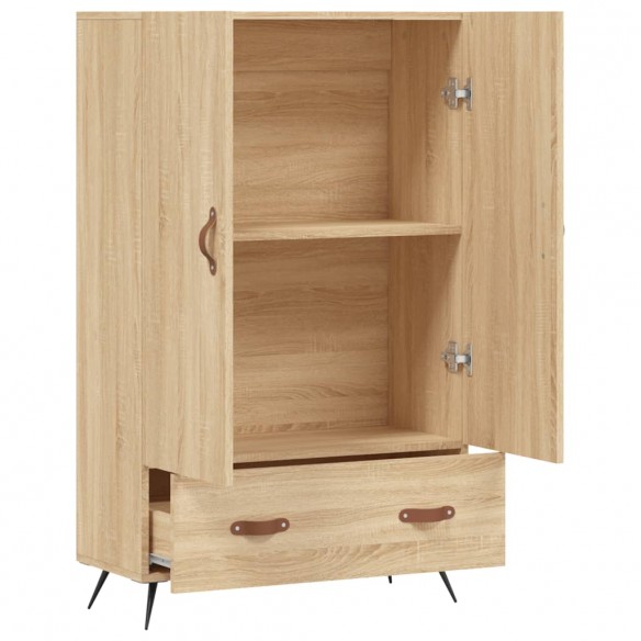 Buffet haut chêne sonoma 69,5x31x115 cm bois d'ingénierie