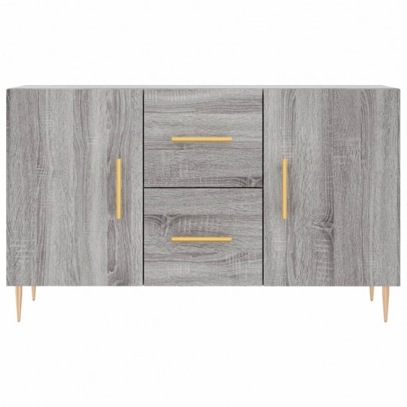 Buffet sonoma gris 100x36x60 cm bois d'ingénierie