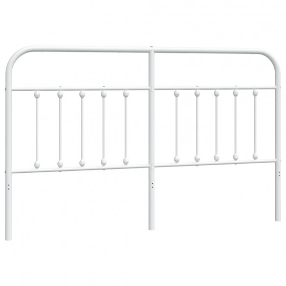 Tête de lit métal blanc 180 cm