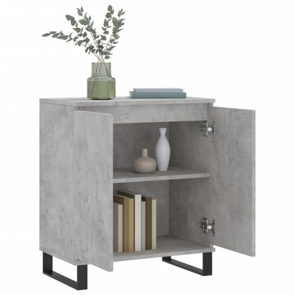 Buffet Gris béton 60x35x70 cm Bois d'ingénierie