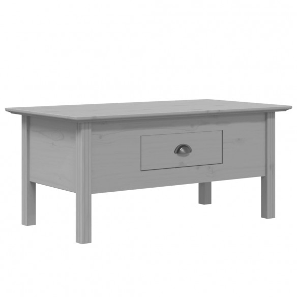 Table basse BODO gris 100x55x45 cm bois de pin massif