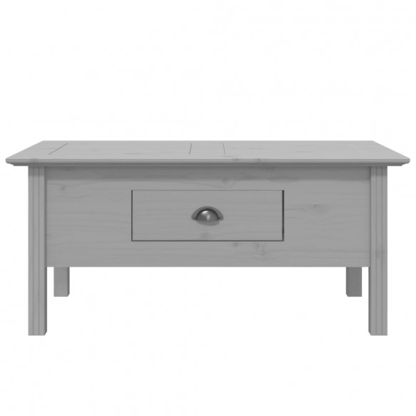 Table basse BODO gris 100x55x45 cm bois de pin massif