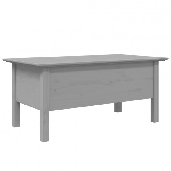 Table basse BODO gris 100x55x45 cm bois de pin massif