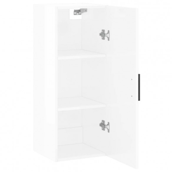 Armoire murale blanc brillant 34,5x34x90 cm