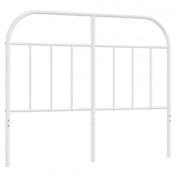 Tête de lit métal blanc 120 cm
