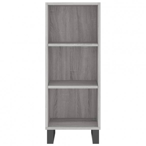 Buffet haut Sonoma gris 34,5x34x180 cm Bois d'ingénierie