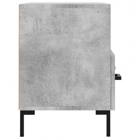 Meuble TV Gris béton 80x36x50 cm Bois d'ingénierie