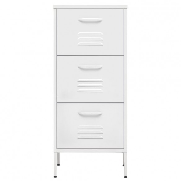 Armoire de rangement Blanc 42,5x35x101,5 cm Acier