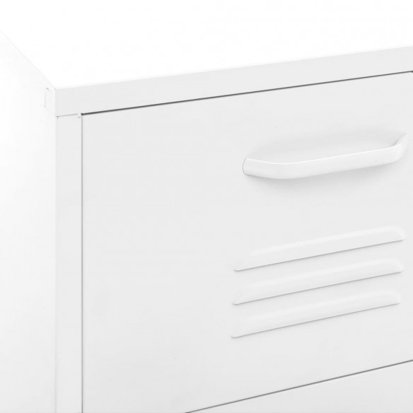 Armoire de rangement Blanc 42,5x35x101,5 cm Acier