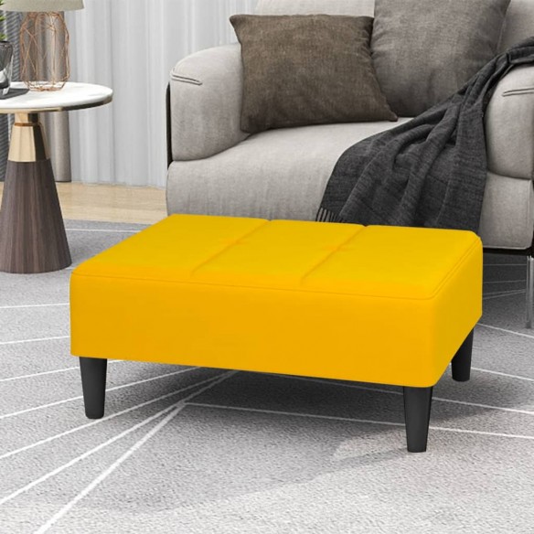 Repose-pied Jaune 78x56x32 cm Velours