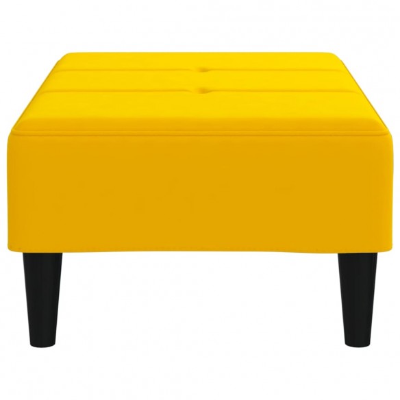 Repose-pied Jaune 78x56x32 cm Velours