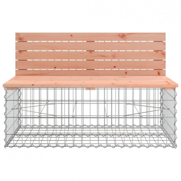 Banc de jardin design gabion 103x70x65cm bois massif de douglas