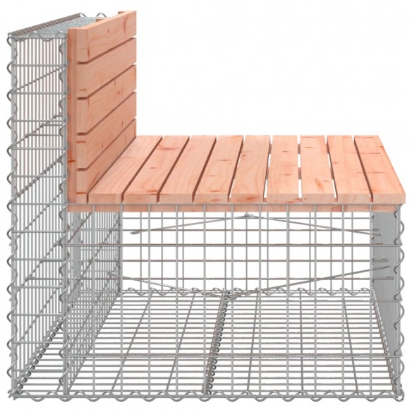 Banc de jardin design gabion 103x70x65cm bois massif de douglas