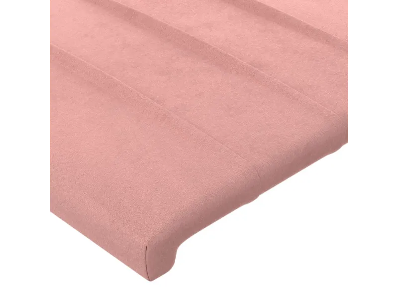 Tête de lit à LED Rose 90x5x118/128 cm Velours