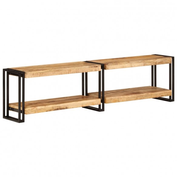 Meuble TV 160x30x40 cm bois massif de manguier