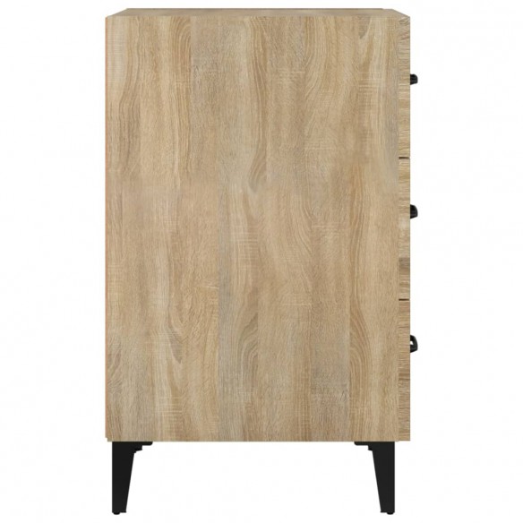 Table de chevet chêne sonoma 40x40x66 cm bois d'ingénierie