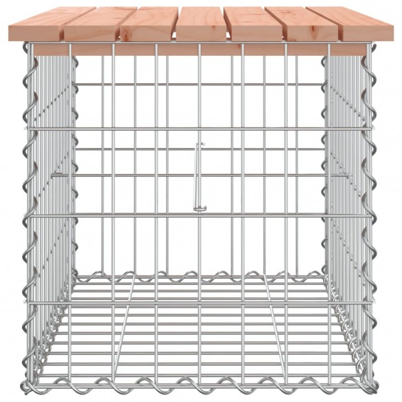 Banc de jardin design gabion 63x44x42 cm bois massif de douglas