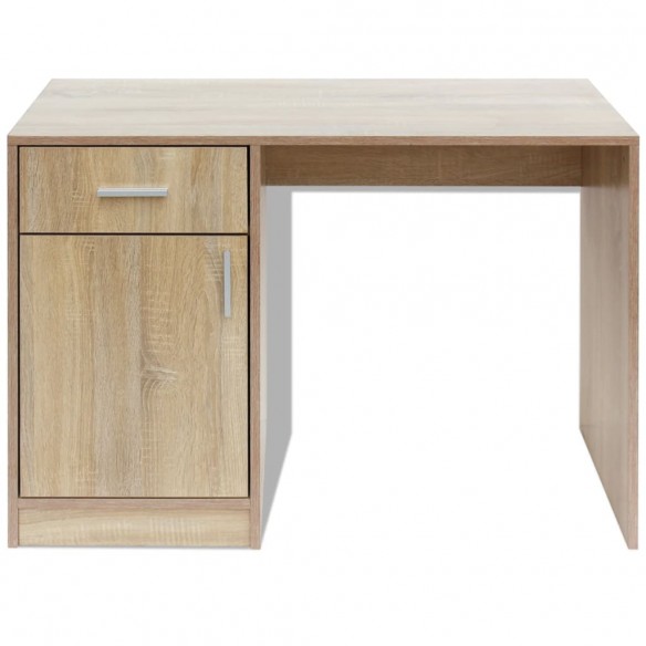 Bureau avec tiroir et placard 100 x 40 x 73 cm Chêne