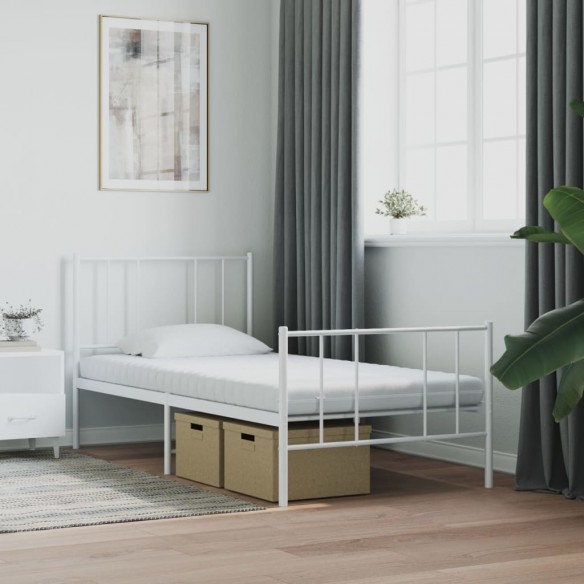 Matelas en mousse blanc 80x200 cm 7 zones dureté 20 ILD