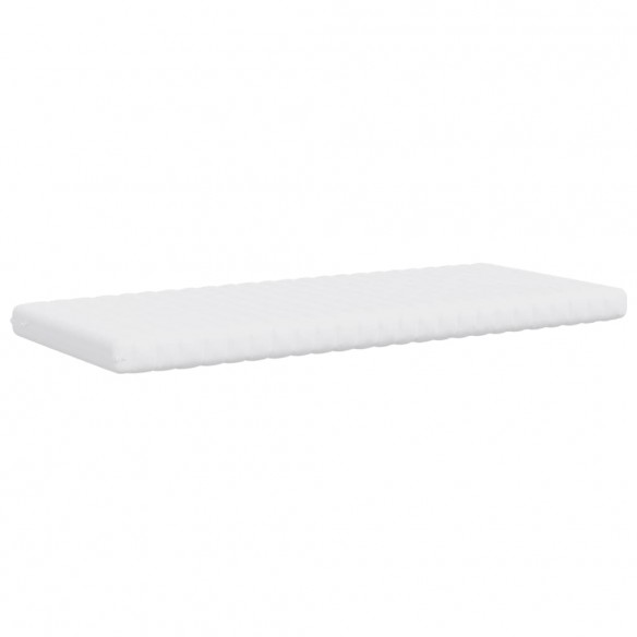 Matelas en mousse blanc 80x200 cm 7 zones dureté 20 ILD