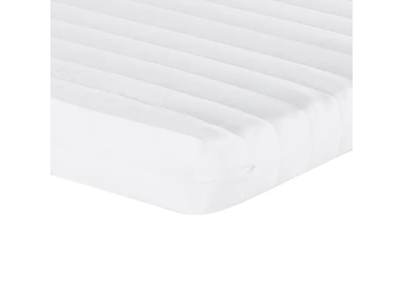 Matelas en mousse blanc 140x200 cm 7 zones dureté 20 ILD