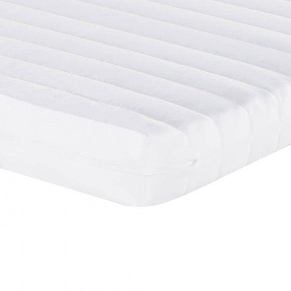 Matelas en mousse blanc 140x200 cm 7 zones dureté 20 ILD