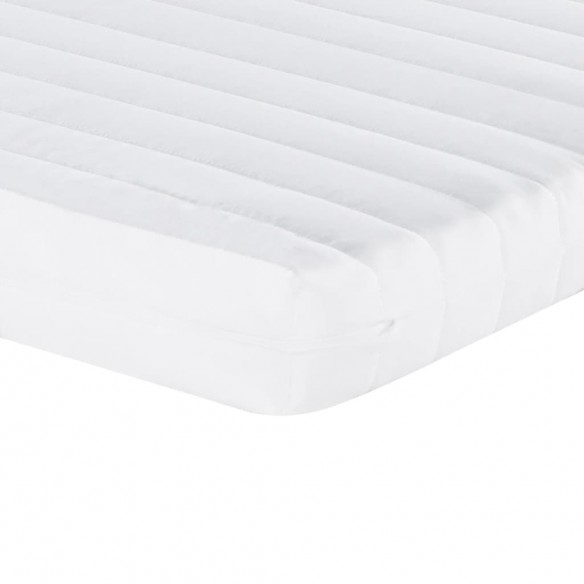 Matelas en mousse 2 pcs blanc 90x190 cm 7 zones dureté 20 ILD