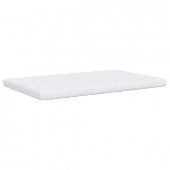 Matelas en mousse blanc 120x200 cm 7 zones dureté 20 ILD