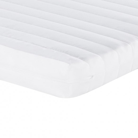 Matelas en mousse blanc 120x200 cm 7 zones dureté 20 ILD