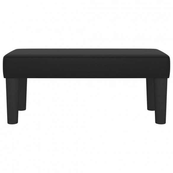 Banc Noir 70x30x30 cm Similicuir