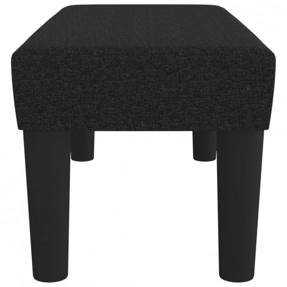 Banc Noir 70x30x30 cm Tissu