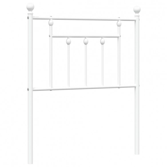 Tête de lit métal blanc 75 cm